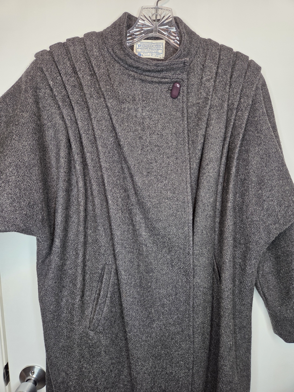 Rare Vintage 1950s Pendleton Wool Coat - Fits M/L/XL - Picture 5 of 8